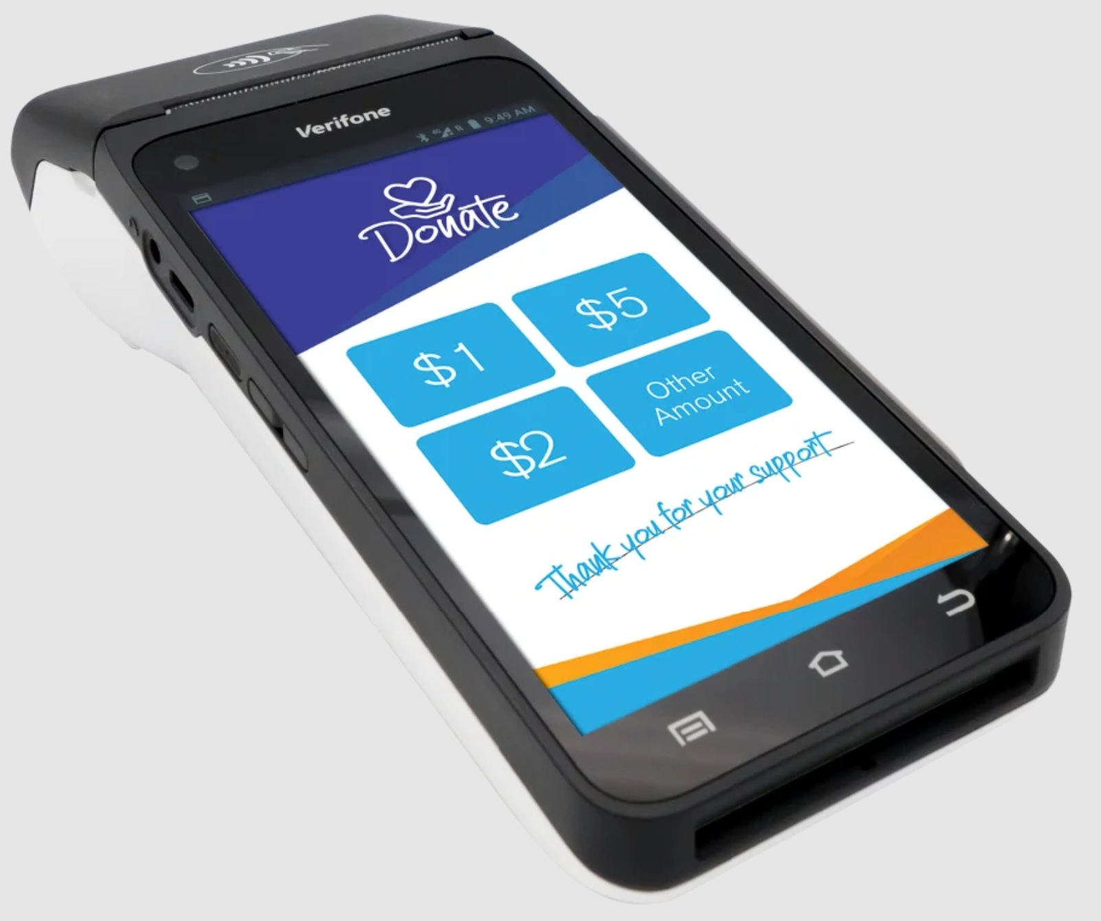 Tap to Donate Eftpos terminal image