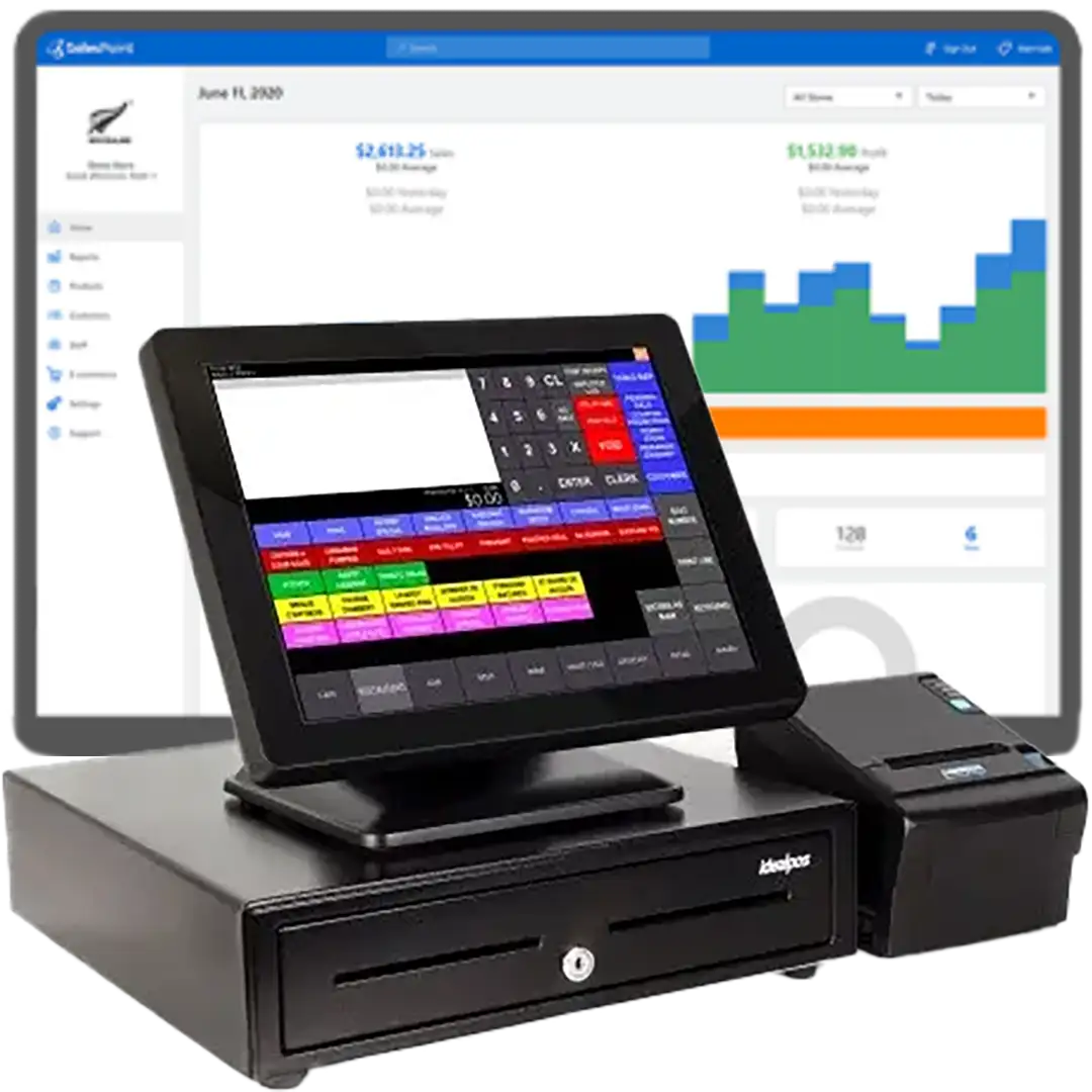 POS with touchscreen + software